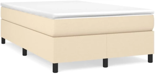 Κρεβάτι Boxspring με Στρώμα Κρεμ 120x190 εκ. Υφασμάτινο Κρεμ 3269688
