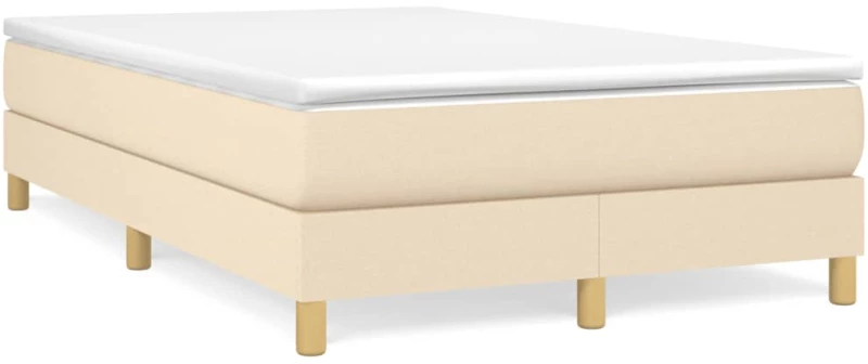 Κρεβάτι Boxspring με Στρώμα Κρεμ 120x190 εκ. Υφασμάτινο Κρεμ 3269669