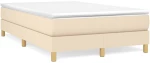 Κρεβάτι Boxspring με Στρώμα Κρεμ 120x190 εκ. Υφασμάτινο Κρεμ 3269669