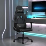 Καρέκλα Gaming Μαύρη από Συνθετικό Δέρμα Μαύρο 3143695