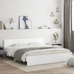 Πλαίσιο Κρεβατιού με Κεφαλάρι Λευκό 180x200 εκ. Λευκό 3207462