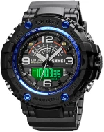 Ψηφιακό/αναλογικό ρολόι χειρός – Skmei - 1617 - Blue 216177_blue