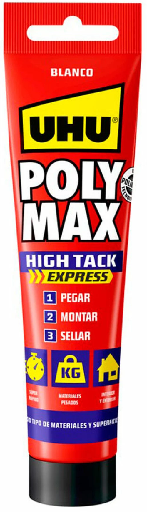 Σφραγιστικό / Κόλλα UHU 6312920 Poly Max High Tack Epress 165 g Λευκό S7912690