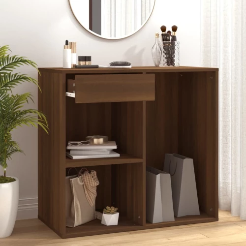 808840 vidaXL Ντουλάπι Καλλυντικών Καφέ Δρυς 80x40x75 εκ. Επεξ. ξύλο Καφέ 820504