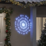Φωτάκια Χριστουγεννιάτικα 2 Τεμ. 140 LED Ψυχρό Λευκό 17 εκ. 3190512
