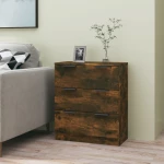 Ντουλάπι Καπνιστή Δρυς 60 x 30 x 70 εκ. από Επεξεργασμένο Ξύλο Καφέ 816985