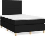 Κρεβάτι Boxspring με Στρώμα Μαύρο 120x190 εκ. Υφασμάτινο Μαύρο 3269918