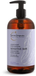 Υγρό Σαπούνι με Βιολογικά Έλαια Sirra Organics-Sensitive 500ml