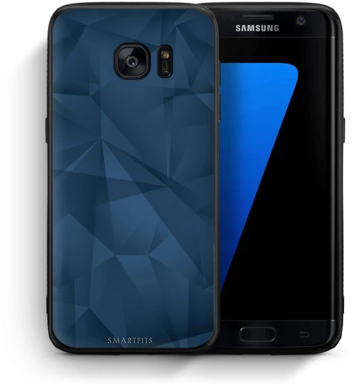 Geometric Blue Abstract - Samsung Galaxy S7 Edge case