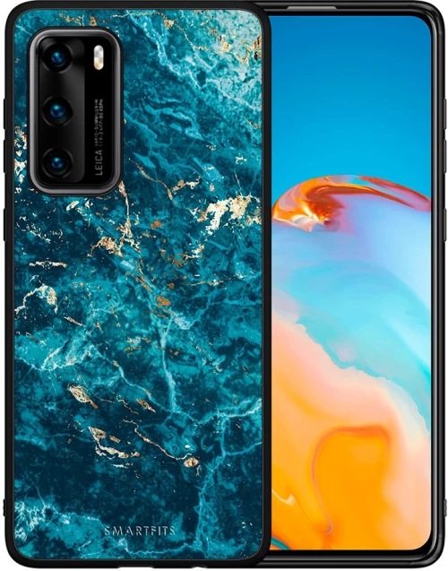 Marble Blue - Huawei P40 θήκη