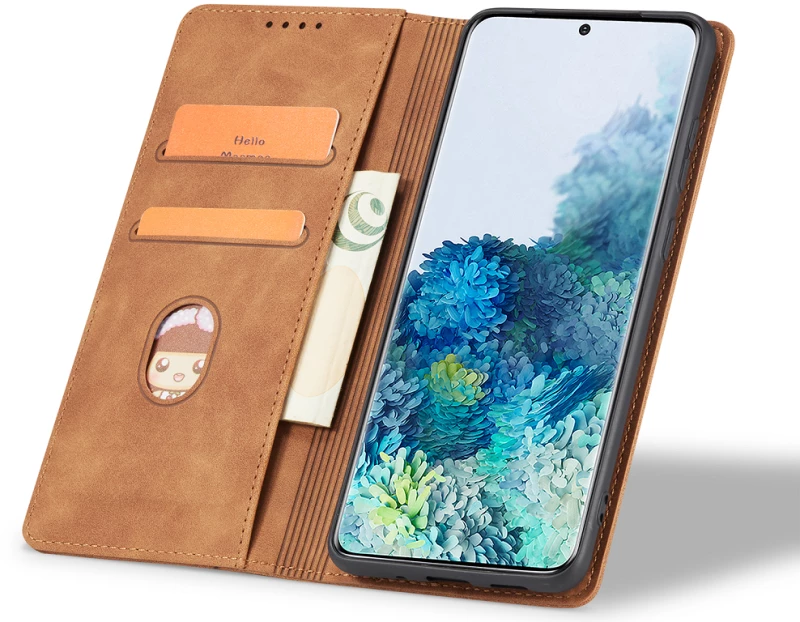 Bodycell Θήκη - Πορτοφόλι Samsung Galaxy A34 - Brown (5206015022272)