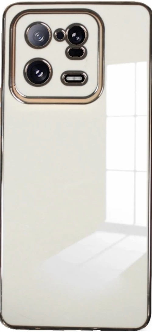 Bodycell Gold Plated - Θήκη Σιλικόνης Xiaomi 13 Pro - White (5206015069901)