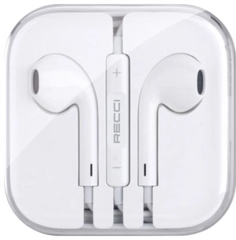Recci REP-L27 - Ενσύρματα Handsfree Ακουστικά Type-C - White (6955482503744)