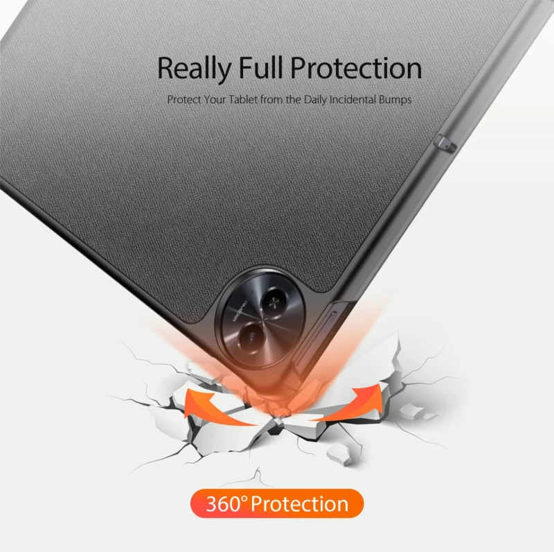 Flip Θήκη - Realme Pad 2 11.5" - Duxducis Domo Series - Black (6934913023365)