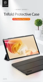 Flip Θήκη - Realme Pad 2 11.5" - Duxducis Domo Series - Black (6934913023365)