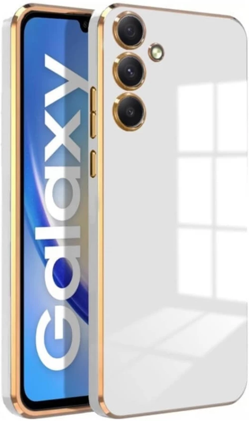 Bodycell Gold Plated - Θήκη Σιλικόνης Samsung Galaxy S23 FE - White (5206015074141)