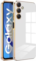 Bodycell Gold Plated - Θήκη Σιλικόνης Samsung Galaxy M34 5G - White (5206015074103)