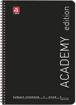 Τετράδιο Σπιράλ 5 Θεμ. Academy Α4 4535Α Μαύρο