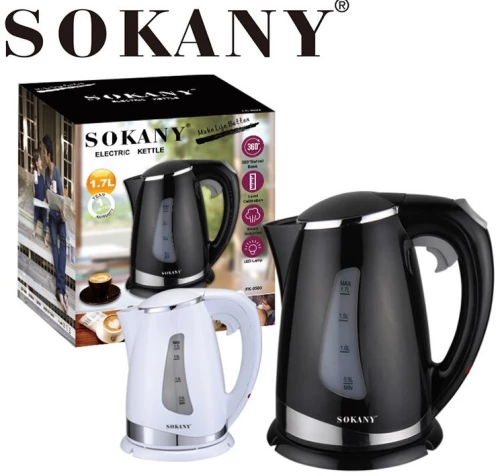 ΒΡΑΣΤΗΡΑΣ SOKANY FK-0503 1.7L 2200W ΜΑΥΡΟ