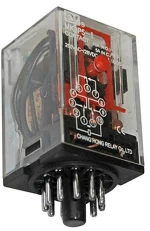 Adeleq Διακόπτης Ρελέ Λυχνίας Led & Test Μπουτόν Με 11 Πόδια 6V Dc 11-3060
