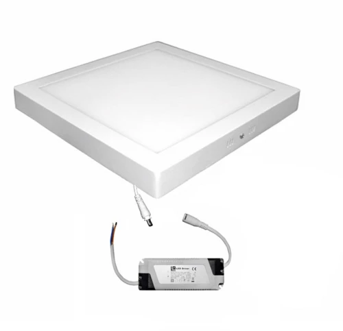 Adeleq Led Φωτιστικό Επίτοιχο Αλουμινίου Τετράγωνο 24W 3000K Λευκό D300 21-025320000