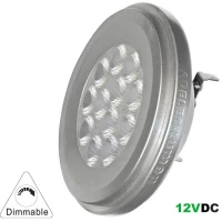 Adeleq Led Λάμπα Αλουμινίου Ar111 12W 12Vac/Dc Ντιμαριζόμενη 36° Θερμό 13-1111236009