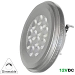 Adeleq Led Λάμπα Αλουμινίου Ar111 12W 12Vac/Dc Ντιμαριζόμενη 36° Θερμό 13-1111236009