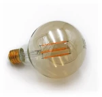 Adeleq Led Λάμπα Cog Globe Φ95 Μελί Ε27 6W 230V Θερμό 13-2795600