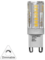 Adeleq Led Λάμπα Smd Κεραμικό G9 4W 230Vac Ντιμαριζόμενο Λευκό 13-90419