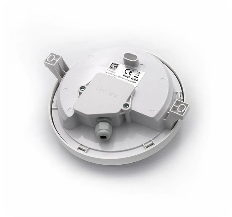 Adeleq Led Χελώνα PC Στρογγυλή Φ172mm 6W 4000K Ip64 Λευκή 21-1720610