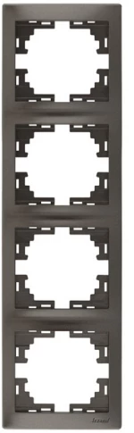 Lezard Πλαίσιο Τετραπλό Κάθετο Ανθρακί Mira 701.4100154