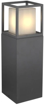 Adeleq Κολώνα Αλουμινίου Τετράγωνη W15xH50cm Ντουί Ε27 IP54 Γραφίτης 9-731