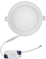Adeleq Led Φωτιστικό Ψευδοροφής Αλουμινίου Στρογγυλό 12W 3000K 120° Λευκό 21-0121000
