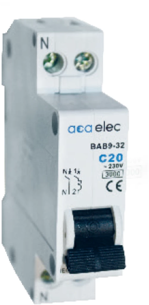 MCB 1P+N C25 3KA 1M