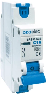MCB 1P C16 6KA 1M