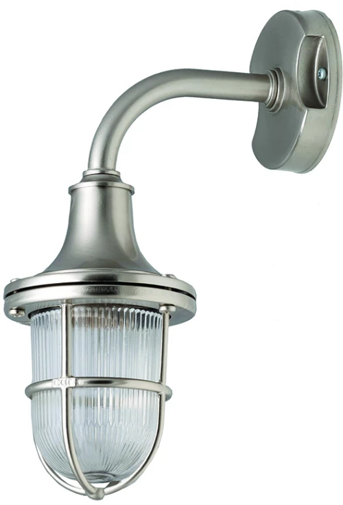 ΑΠΛΙΚΑ ΜΠΡΟΥΤΖΙΝΗ ,E27,IP64,20cmX30cm ΧΡΩΜΑ ΣΑΤΙΝΑΤΟ(4111ΣΑΤ)