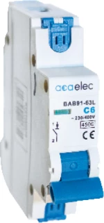 MCB 1P C40 4,5KA 1M