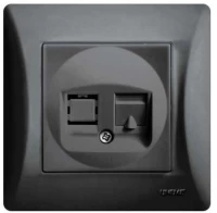 ΠΡΙΖΑ DATA RJ45 ΜΑΥΡΟ Hseries