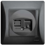 ΠΡΙΖΑ DATA RJ45 ΜΑΥΡΟ Hseries