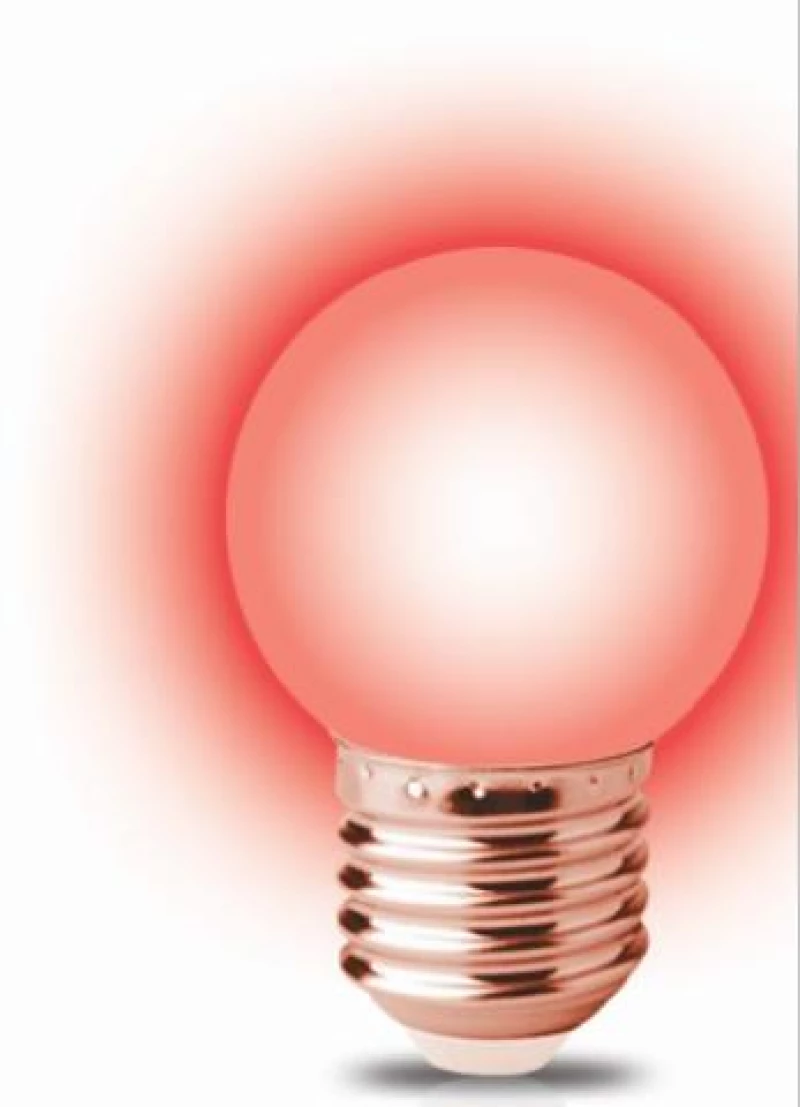 ΛΑΜΠΑ LED 3W Ε27 ΜΠΑΛΑΚΙ ΚΟΚΚΙΝΟ G45