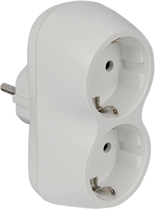 ADAPTOR DOUBLE 16А WHITE
