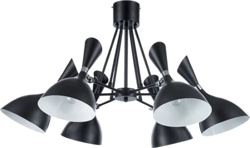 MORGAN CHANDELIER 6xE14 BLACK
