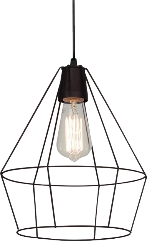 HEIDI PENDANT 1xE27 BLACK
