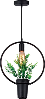 SPRING PENDANT 1XE27 BLACK