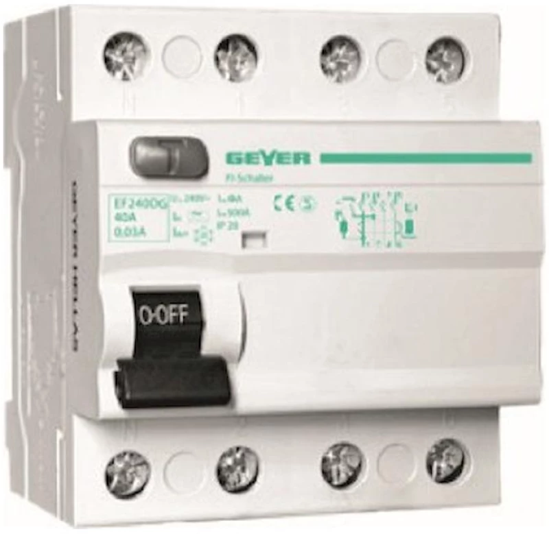 Ρελέ διαφυγής 4P 40A 100mA A