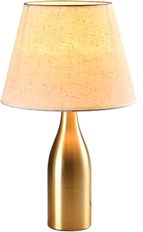 CAPRI TABLE LAMP 1XE27 GOLD/FLAX
