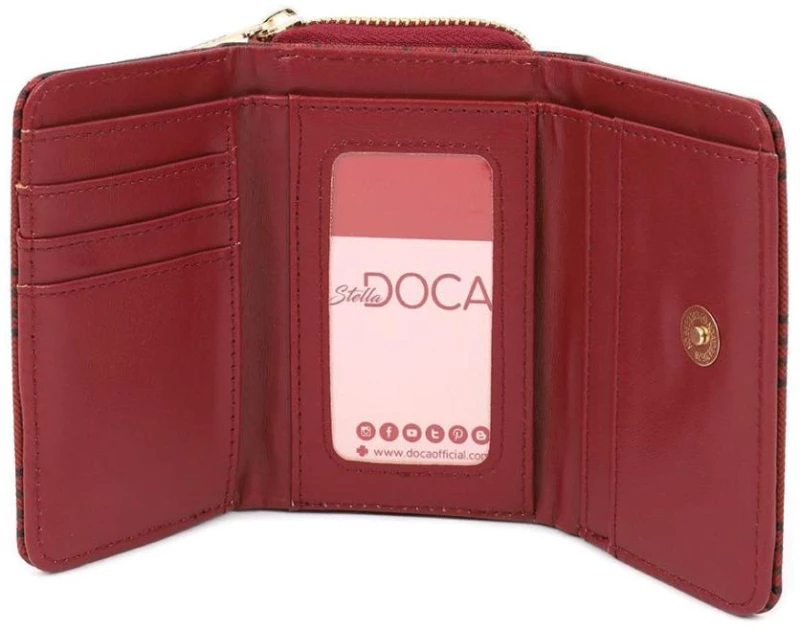 Πορτοφόλι κόκκινο doca 66765