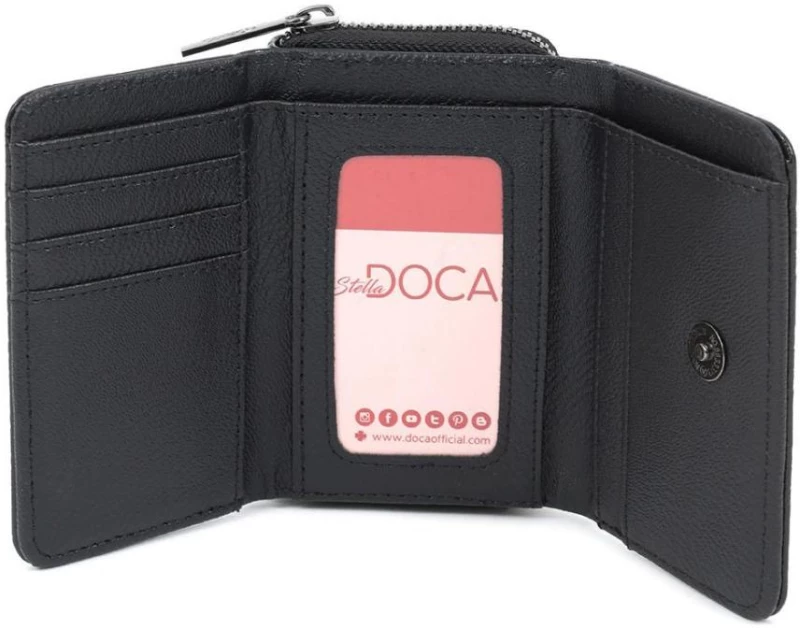 Πορτοφόλι μαύρο doca 66737