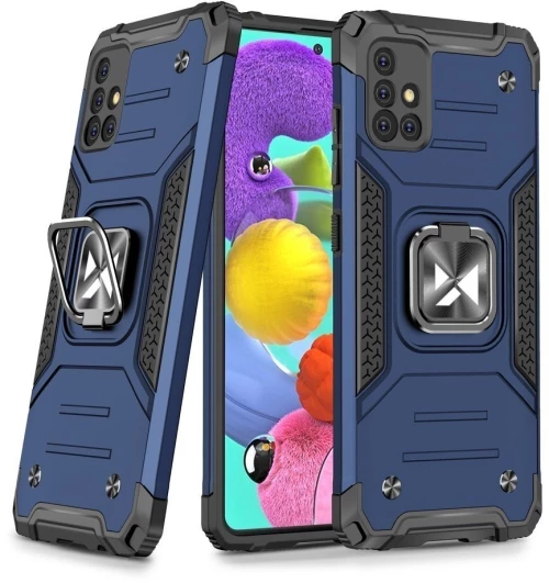 Wozinsky Θήκη Ring Armor Kickstand Samsung Galaxy A51 Χρώματος Μπλέ