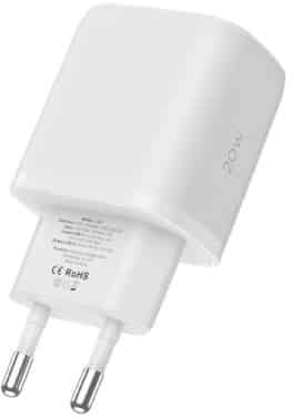 Tech-Protect® Φορτιστής με Θύρα USB-A και Θύρα USB-C και Καλώδιο Lightning 20W Power Delivery / Quick Charge 3.0 Λευκό